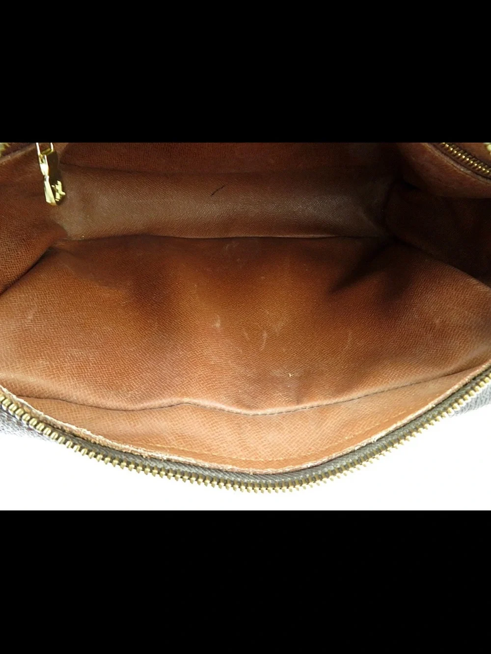 Louis Vuitton Monogram Canvas Messenger Bag with Tan Trim